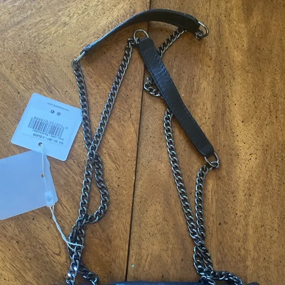 NWT Marina Galanti Black Leather Cross Body - Picture 14 of 15